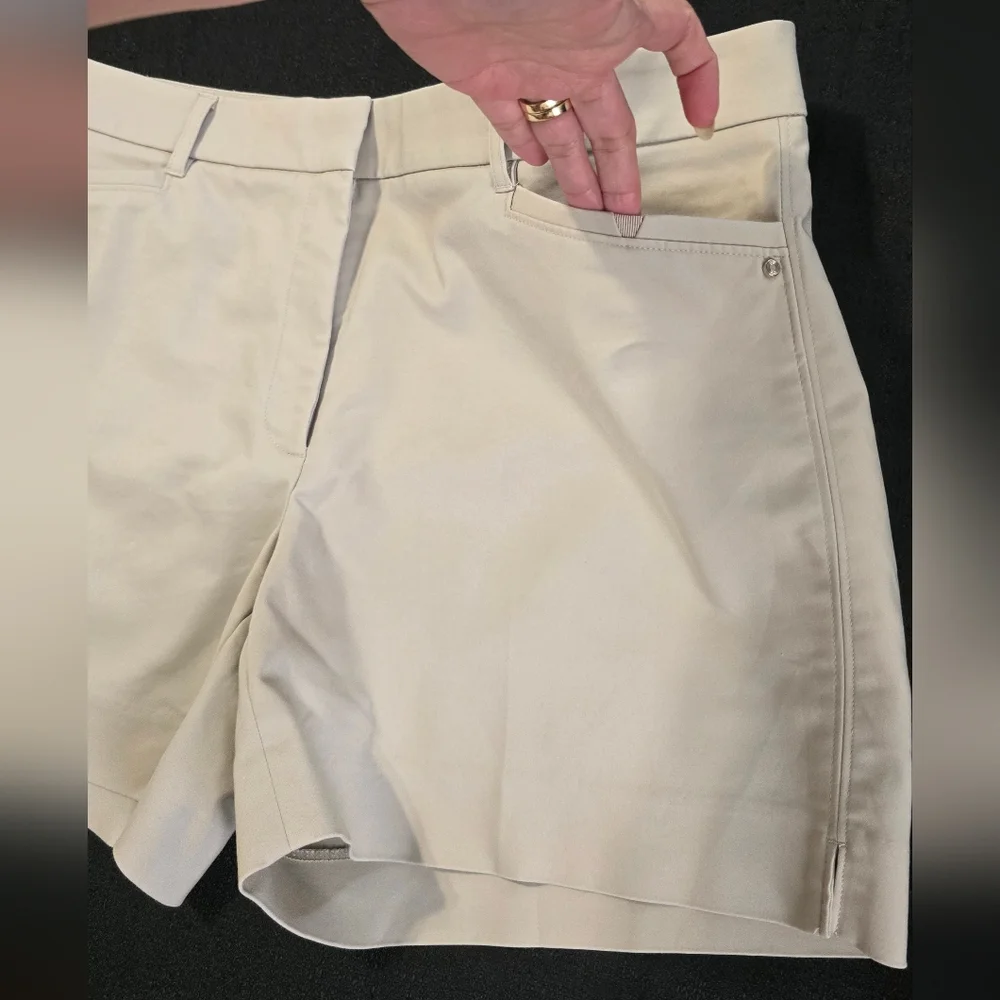 White House Black Market Beige Bermuda Shorts - Picture 3 of 14